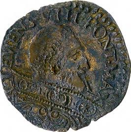 Clemente VIII (1592-1605) 1195. Sesino, 1592-1596 Mistura g 1,16 mm 17,38 inv.