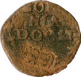 Clemente VIII (1592-1605) 1220. Quattrino, 1604 Rame g 1,98 mm 19,94 inv.
