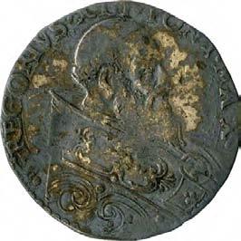 Gregorio XIII (1572-1585) 1008. Bianco, 1572-1585 Argento g 4,22 mm 28,31 inv.