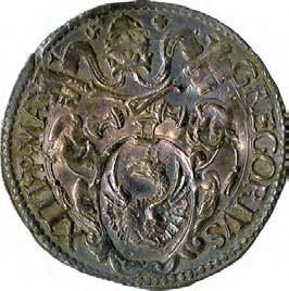 Gregorio XIII (1572-1585) 1022. Gregorio, 1583-1584 Argento g 3,53 mm 27,37 inv.