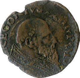 Gregorio XIII (1572-1585) 1043. Sesino, 1572-1585 Mistura g 0,96 mm 16,63 inv.