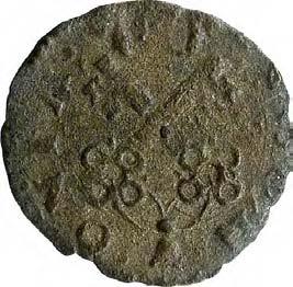 Monetazione anonima pontificia (XVI sec.) 1053. Quattrino, 1538-1580 Mistura g 0,55 mm 15,66 inv.