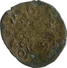 Monetazione anonima pontificia (XVI sec.) 1054. Quattrino, 1538-1580 Mistura g 0,49 mm 16,28 inv.