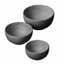 14-21-24, cm Aluminium bowls, set of three pieces Ø 14-21-24.