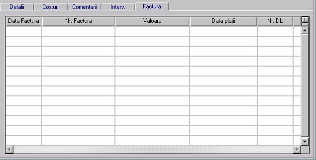 Fereastra Lista Facturi se prezintã implicit, astfel: Fereastra Comentarii Contract se prezintã implicit, astfel: 9.2. DETALII CONTRACT 9.2.1.