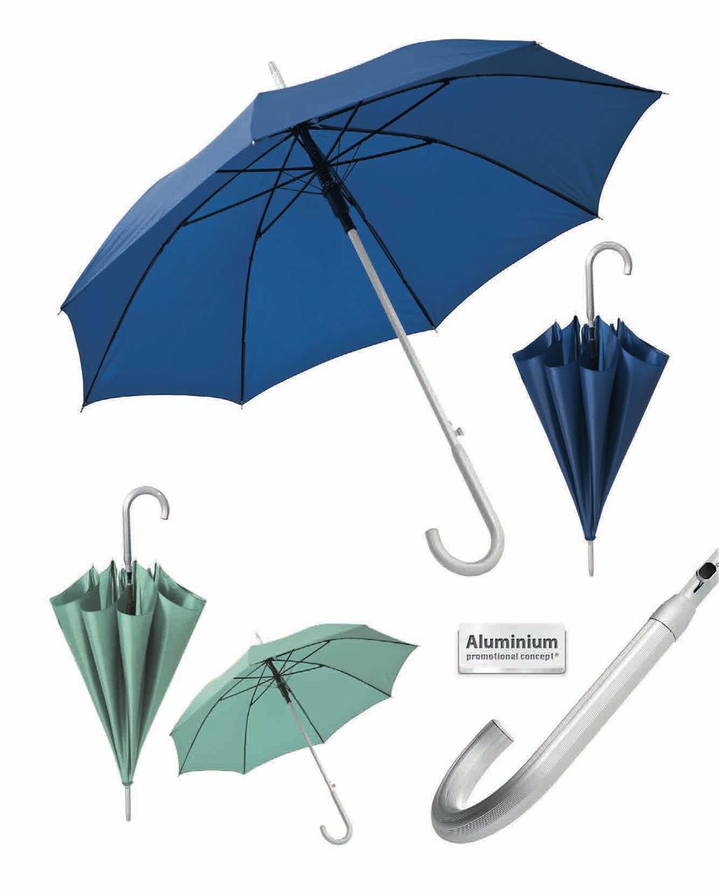 Steel PL103 STEEL ombrello con fusto manico e puntale in alluminio rib in metallo