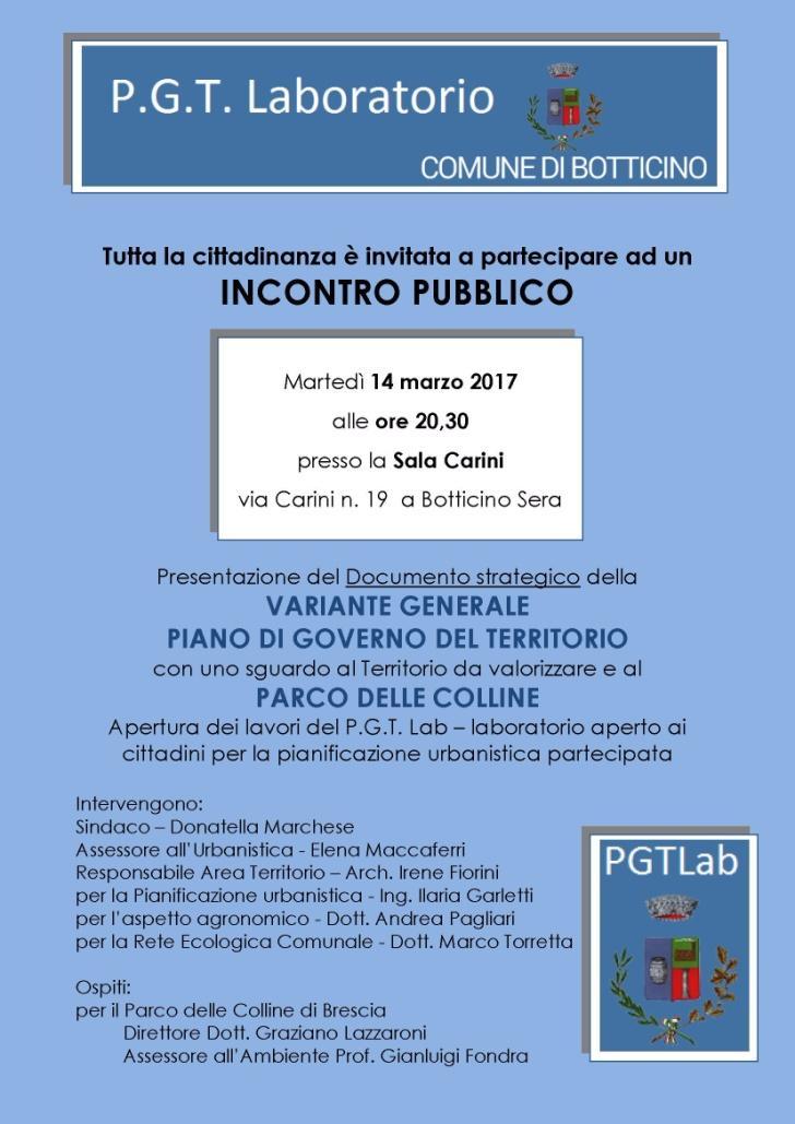 realizzazione degli interventi infrastrutturali: Tasse e scelta degli Amministratori; Partecipazione alla progettazione del