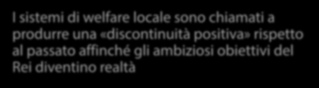 La necessità di discontinuità nei territori I sistemi di welfare