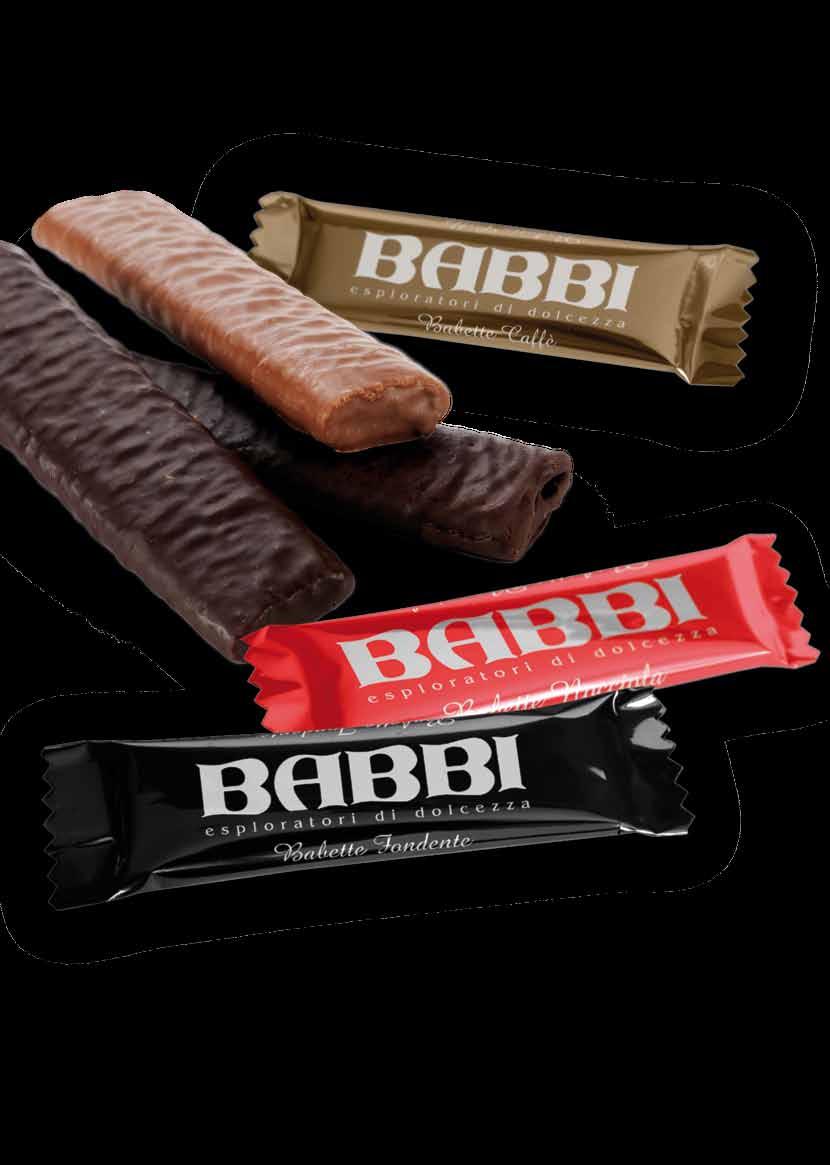 Babette Le Babette sono fragranti gaufrette di cialda con un cuore di cioccolato, disponibili in tre versioni una più golosa dell altra: con ripieno di nocciola ricoperta di