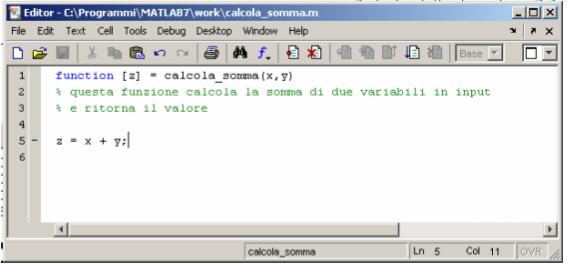 Funzioni Una funzione è un sottoprogramma che prende input e restituisce un output.