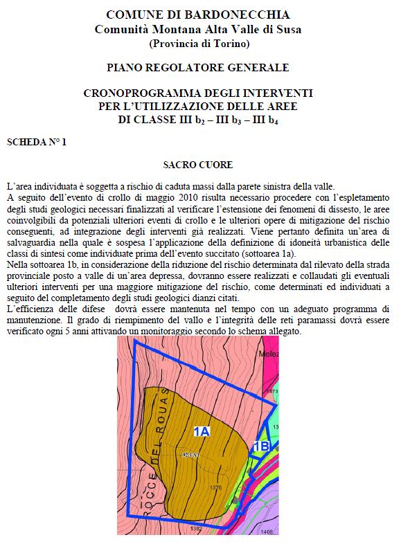 Gli interventi in progetto sono previsti nella Scheda n.