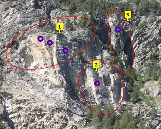 Monitoraggio - Il progetto prevede l installazione sulla parete del Rouas di alcuni sensori allo scopo di controllo dell officiosità delle opere di consolidamento(monitoraggio in fase di esercizio).