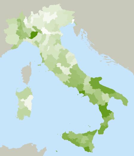 Rimuovere gli ostacoli Il colore più scuro segnala una più omogenea