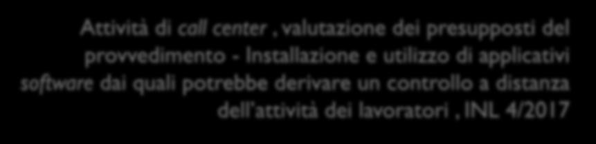 software che raccolgono ed elaborano in tempo quasi reale i dati relativi agli stati di attività telefonica di ciascun operatore (libero, non disponibile, in pausa, ecc.