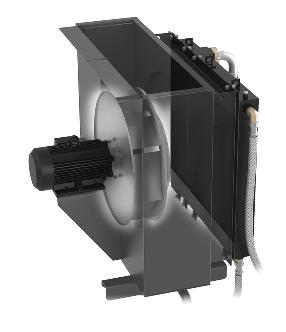 Impianto di raffreddamento I compressori della R-Series RS prevedono due distinti scambiatori di calore, uno dedicato al raffreddamento dell aria compressa, l altro del refrigerante, affiancati uno