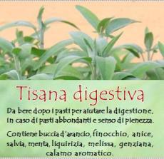 Digestione Prodotto Descrizione 50g 100g Tisana digestiva Tisana per l intestino Ottima per digerire anche i pasti più consistenti, oppure in caso di difficoltà