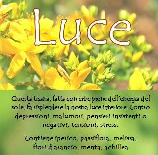 Utile contro la depressione invernale, malinconia e tristezza. Contiene iperico, passiflora, melissa, malva, buccia d arancio, menta, achillea.