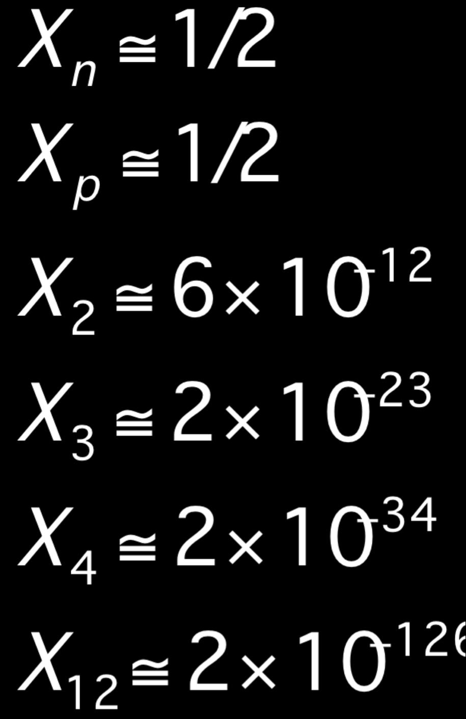 relativistici sono dati da neutrini (3), elettroni e fotoni (tot=10.75).