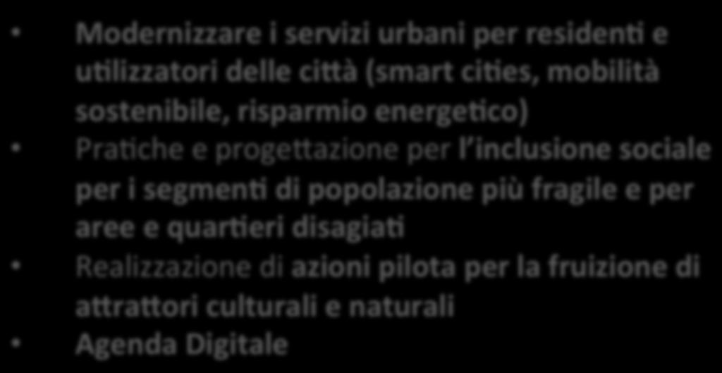 quaraeri disagiaa Realizzazione di azioni pilota