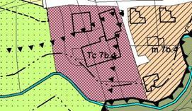 UBICAZIONE : Provinciale per Maddalena interno (Distretto D7b - Tav di PRGC 2e) Art. 92.31 Tc 7b.4 Superficie fondiaria mq 3.