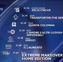 reti. Day Time/ Prime Time 1 settimana Quotidiano 168 Marchi CEE 5 168 BB CEE 10 250.