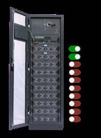 6 Green technology La struttura modulare permette di raggiungere la potenza necessaria al carico con il minimo numero di moduli.