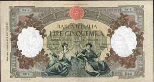 806 5.000 Lire - Rep. Marinare (medusa) 10/02/1949 - Alfa 784; Lireuro 65D - Menichella/Urbini - Ondulazioni SPL+ 950 807 5.000 Lire - Rep. Marinare (medusa) 13/08/1956 - Alfa 790; Lireuro 65L - Menichella/Boggione - Pieghe pressate SPL 550 809 808 811 808 5.