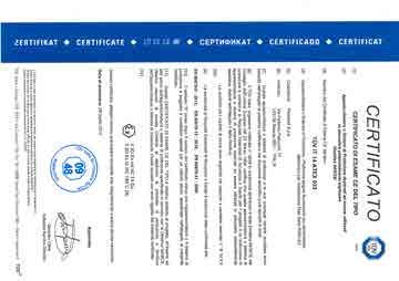 Qualità Certificata [1] NOTIFICA DELLA GARANZIA DELLA QUALITA DEL PRODOTTO [2] APPARECCHIATURE O SISTEMI DI PROTEZIONE DESTINATI AD ESSERE UTILIZZATI IN ATMOSFERE POTENZIALMENTE ESPLOSIVE DIRETTIVA