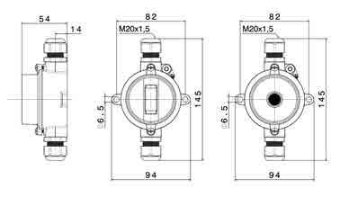 (mm) 18W T8 690 480 36W T8 1300 1090 58W T8 1600 1395 Tipo