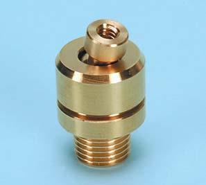 CHRCTERISTICS Precision machined to ensure a very good seal at pressure up to 15 (brass) and also up to 30 (ISI 316 stainless steel) Possibility to orient the nozzle according to your plant s needs