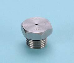 UGELLI SSILI CONO VUOTO - SERIE O2 XIL FEED HOLLOW-CONE NOZZLES - O2 SERIES O Tipo / Type O2 y Tipo / Type O2 x CRTTERISTICHE Ricavato da ra Diffusore a disco con fresature radiali inclinate