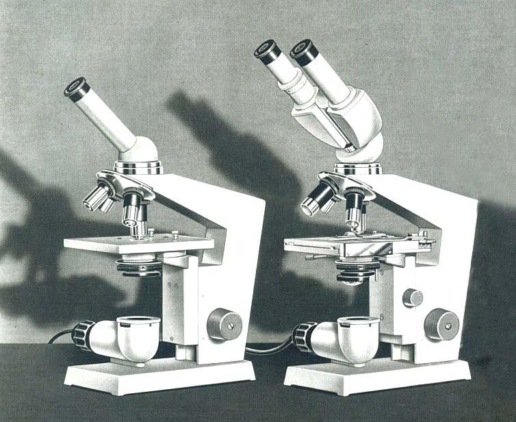 Fig. 3243 Questi i modelli da studio e da routine della serie Mikroval: E- duval e Laboval, nella versione presentata nel 1967, poi leggermente modificata negli anni successivi.