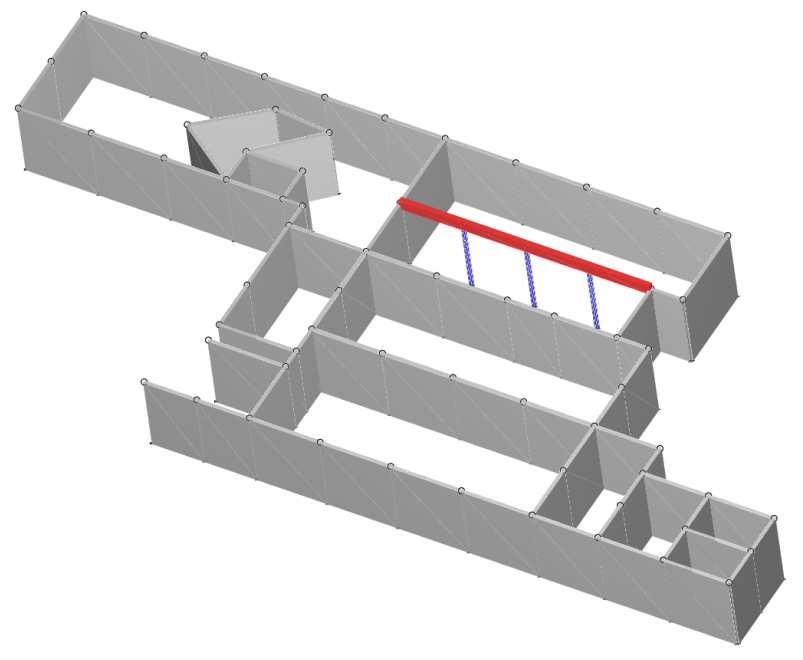 Tipo di analisi svolta e criteri di verifica adottati È stata condotta un analisi dinamica lineare con impiego del fattore di struttura q, assunto pari a q=1.5.