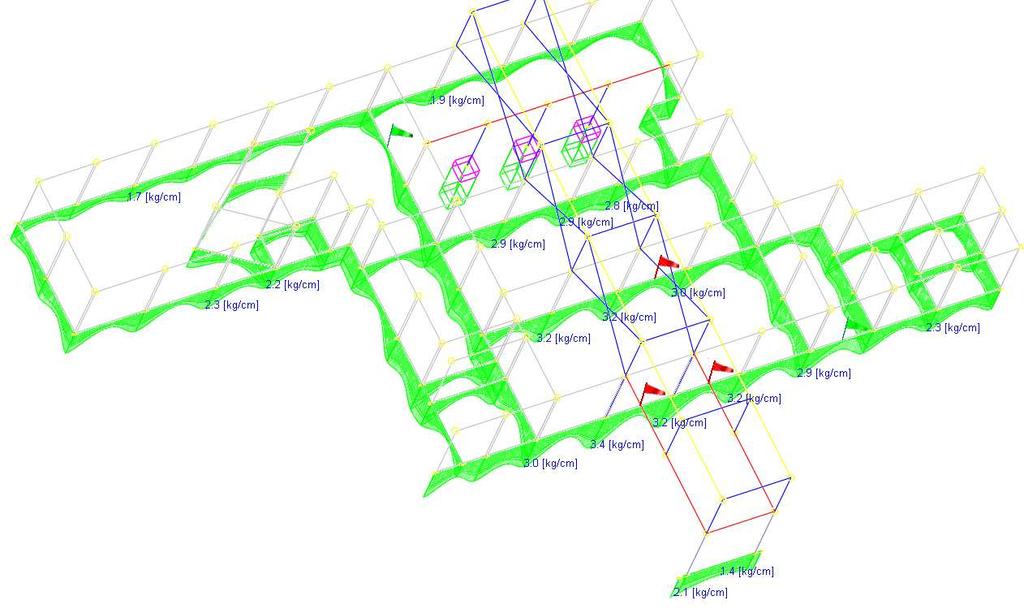 Diagramma di inviluppo pressioni sul terreno SLV e SLU (Ed): Come si evince dall inviluppo delle pressioni sul terreno per ogni combinazione di carico statica e sismica è rispettata l eguaglianza