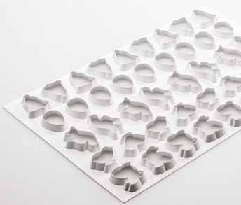 28 pcs Stampo - Mould: 275x175 mm 20-3D1003 