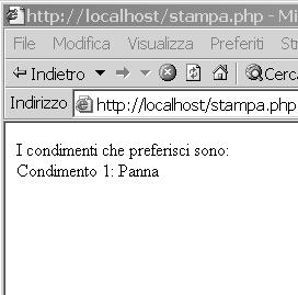 Risultato di stampa.php Esempio: Indovina i numeri <form METHOD="POST" ACTION="verifica.