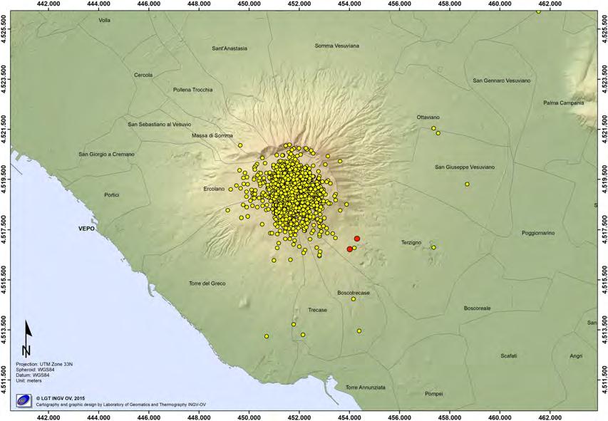 Da questa figura si può osservare come l incremento del numero di eventi registrato negli ultimi anni sia legato essenzialmente ad una sismicità di bassa energia confinata nell area craterica