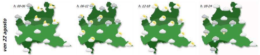 Bollettino n. 20, 21-08-2014 METEO LOMBARDIA PREVISIONI METEOROLOGICHE PER LA LOMBARDIA emesse giovedì 21 agosto 2014 alle ore 13:00 Evoluzione generale.