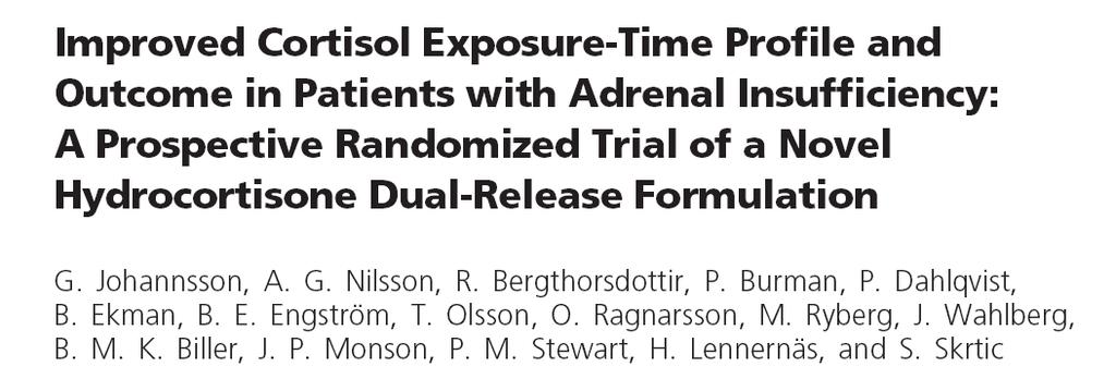 Design and setting: we conducted an open, randomized, twoperiod, 12-wk crossover multicenter trial with a 24-wk extension at five university hospital centers.