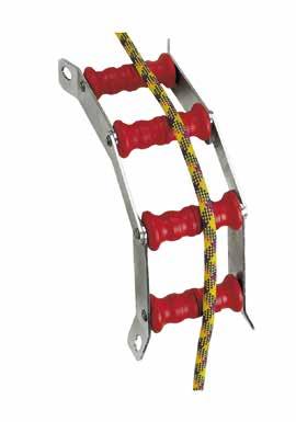 ROPES & ACCESSORIES CORDE E ACCESSORI PROFESSIONAL WORK ROLLERS - The Rollers module is a compact and lightweight rope protection system made of aluminum alloy.