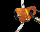 traditional self-locking devices with toothed cams can have on the rope.