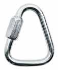 TRAPEZIUM QUICK LINK - Trapezoidal stainless steel quick link. - Maglia rapida trapezioidale in acciaio inox. QUICK LINK ASYMMETRIC - Asymmetric carbon steel quick link.