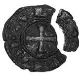 D/[ ]A[ ]Nel campo monogramma dell imperatore Enrico (H) in corona di perline R/ illeggibile.