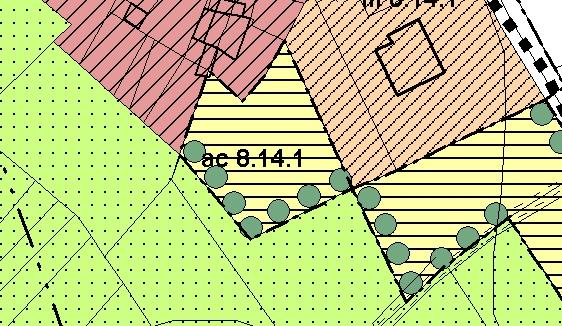 Art. 88.61 ac 8.14.1 UBICAZIONE : L area è ubicata in via Colpastore ( zona Pogolotti) ( Distretto DM1 - Tav di PRGC 2g) Superficie fondiaria Mq 1.