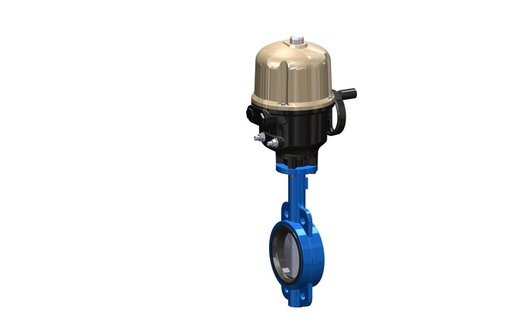 VALVOLA A FARFALLA WAFER/LUG CON ATTUATORE ELETTRICO 1/4 DI GIRO [DN40-DN150] WAFER/LUG BUTTERFLY VALVE WITH ELECTRIC PART TURN ACTUATOR [DN40-DN150] Dim.