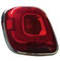 00 Attacco posteriore HDSCS Rear connector HDSCS FIAT 500 ABARTH Proiettore fendinebbia (H1) Fog lamp (H1) 8.20.098.