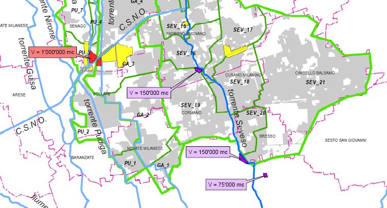 Studio di fattibilità della sistemazione idraulica del torrente Seveso nella tratta compresa tra Palazzolo e Milano nell ambito