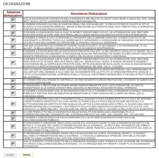 Dichiarazioni: dichiarazioni specifiche ed