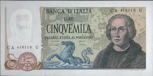 000 Lire - Bellini - Alfa 813sp; Lireuro 69Da R - Sostitutiva XD FDS 15 5495 5.