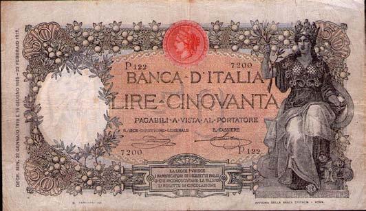 Italia elmata e 50 Lire 31/12/1951 - Lireuro 24A e 23A - Bolaffi/Cavallaro/Giovinco FDS 110 5359 100 Lire -